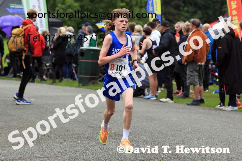Boys under-15s 2023 Northern 6 and 4 Stage Relays and Youngsters, Birkenhead Park, Wirral.  Photo: David T. Hewitson/Sports for All Pics